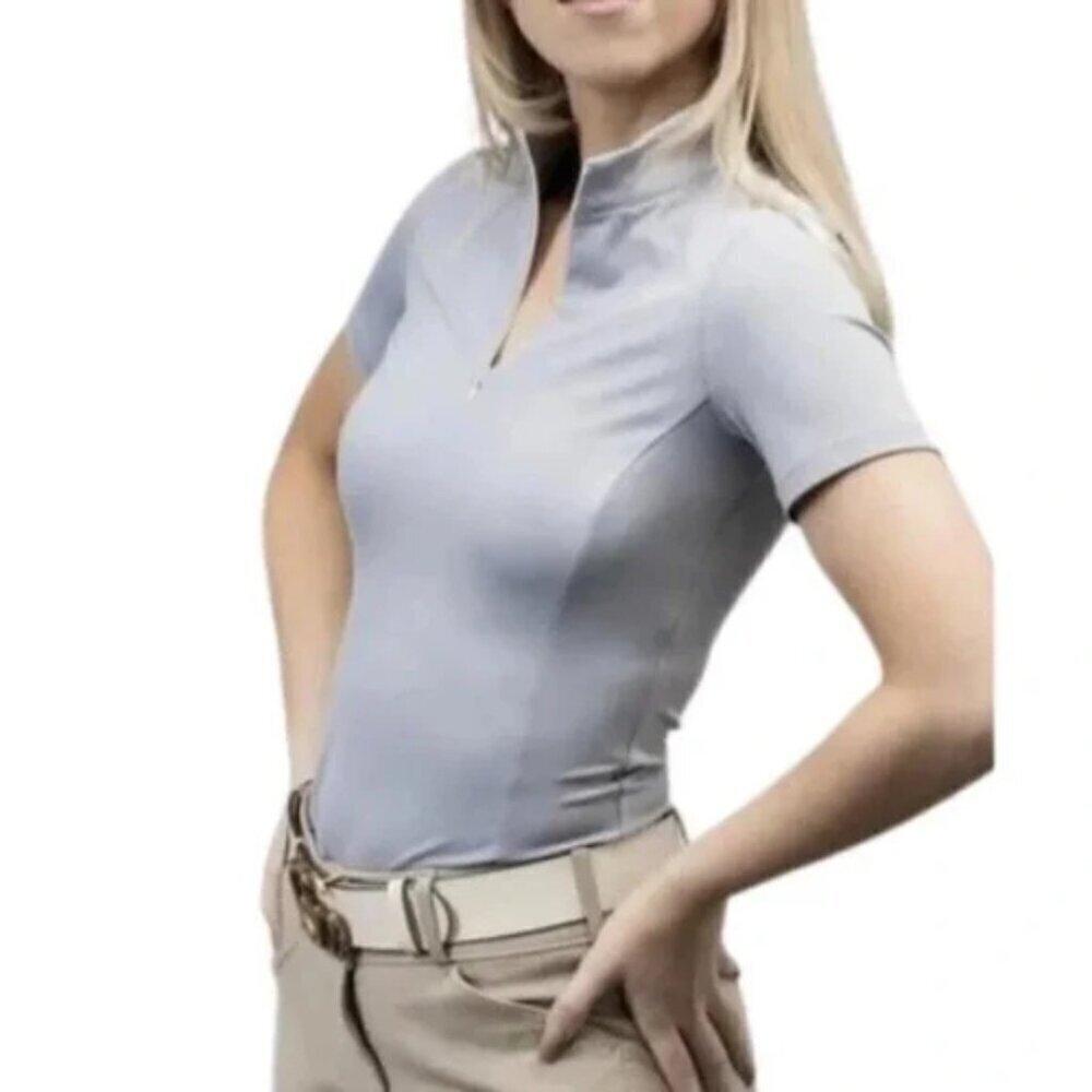 TKEQ The Shop Womens XLarge Quinn Essential Short Sleeve Equestrian Riding Top